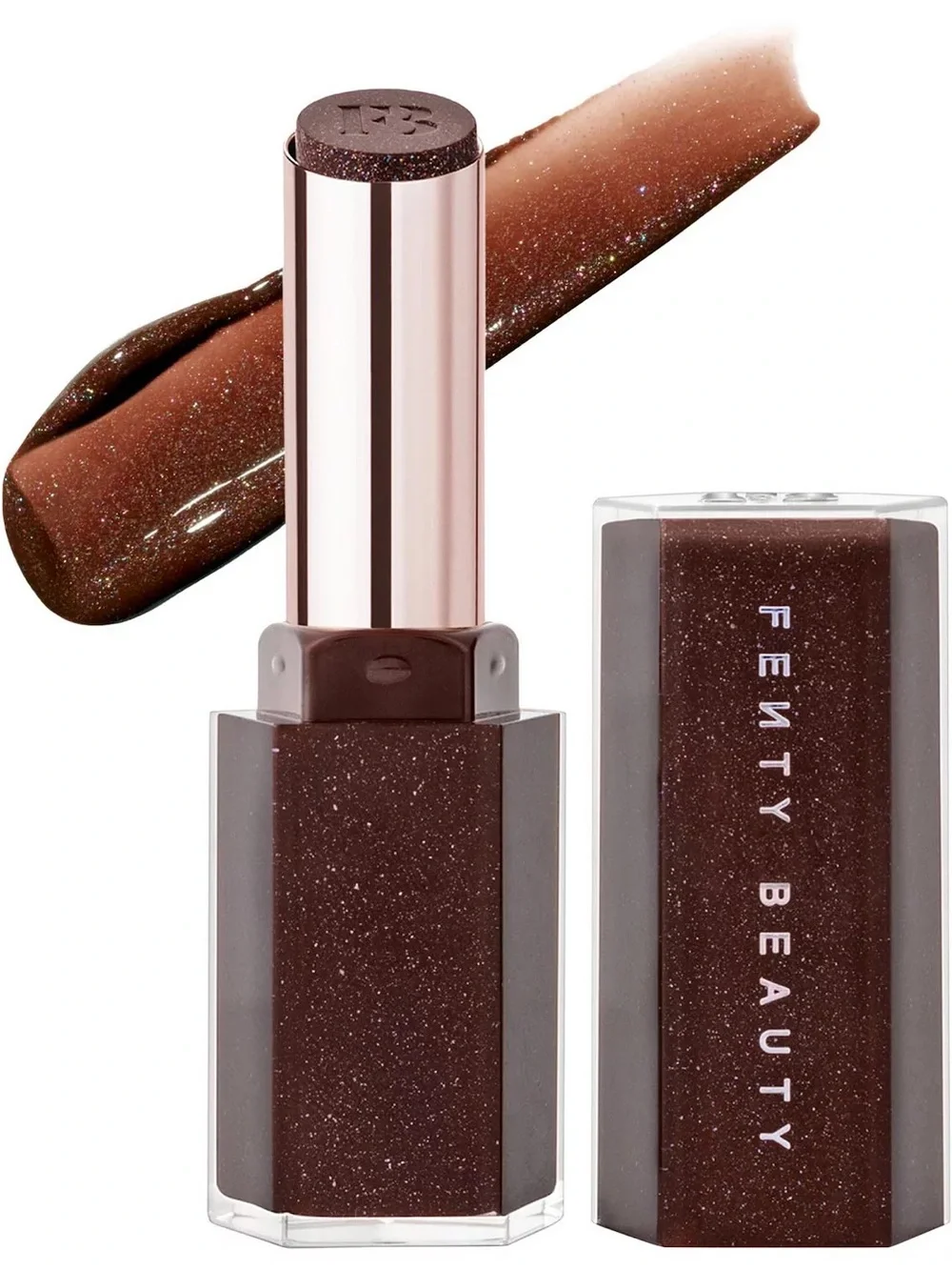 Fenty Beauty Glass Bomb Stix High Shimmer Gloss Stick Hot Chocolit 03